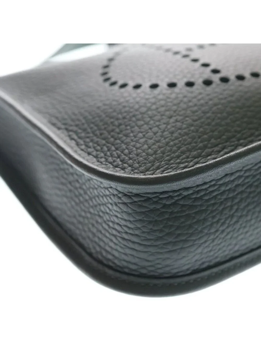 Hermes Evelyne TPM Vert Mangrove Shoulder Bag Gray Taurillon Silver